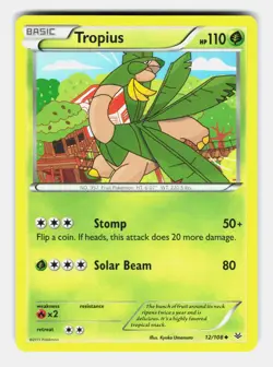 Tropius 12/108 Uncommon Roaring Skies Moderately Played - Image 1