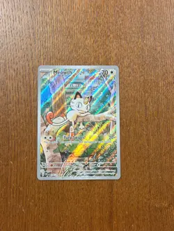 Pokemon TCG English Meowth IR Illustration Rare Phantasmal Flames 106/094 - Image 1