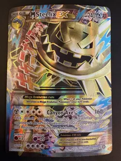 M Steelix EX (Full Art) 109/114 XY -Steam Siege Holo DMG Pokemon TCG - Image 1