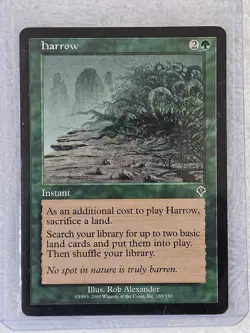 MTG Harrow - Invasion (INV) #189 Magic the Gathering Card Near Mint - Image 5