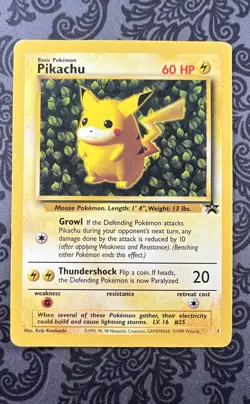Pokemon TCG Pikachu Wizards Black Star Promos Regular Rare - Image 1