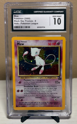 Mew CGC 10 Black Star Promo #9 Pokemon Holo 2000 Wizards of the Coast- Read Note - Image 1