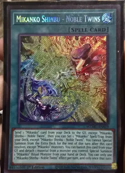 Konami Yu-Gi-Oh! Mikanko Shinbu-Noble Twins MZMU-EN019 1st Ed Holo Spell - Image 1