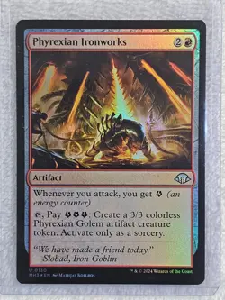 MTG Phyrexian Ironworks FOIL Modern Horizons 3 (MH3) #130 Magic Card U NM - Image 4