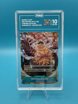 Monkey.D.Luffy - OP11-058 TR - PSA Carrying On His Will Foil - ONE PIECE TAG 10 - Image 1