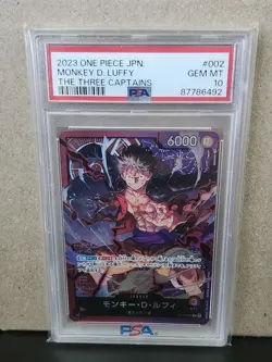 One Piece Three Captains PSA 10 Set Numerical/ Sequential Order Monkey D. Luffy - Image 5