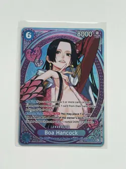 MINT Bandai One Piece CCG Boa Hancock EB03-026 SP Special Foil 8000 Heroines - Image 1