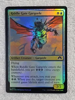 MTG Riddle Gate Gargoyle FOIL Modern Horizons 3 (MH3) #201 Magic Card NM - Image 2
