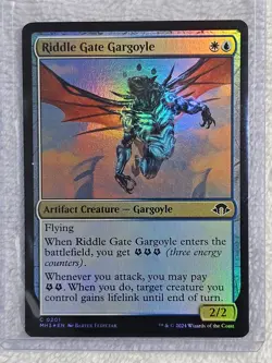 MTG Riddle Gate Gargoyle FOIL Modern Horizons 3 (MH3) #201 Magic Card NM - Image 4