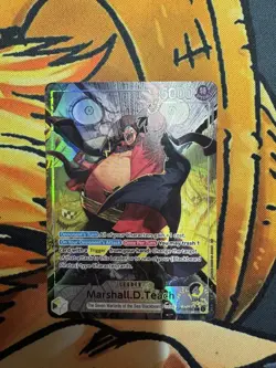 One Piece TCG Marshall D. Teach OP16-080 Alt Art Leader ALTERNATE ART Blackbeard - Image 1