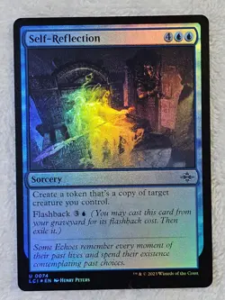MTG Self-Reflection FOIL - The Lost Caverns of Ixalan #74 Magic Card Uncommon NM - Image 2
