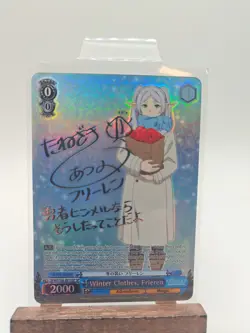 Weiss Schwarz Beyond Journey's End Winter Cloths Frieren Sp Silver Signature - Image 4