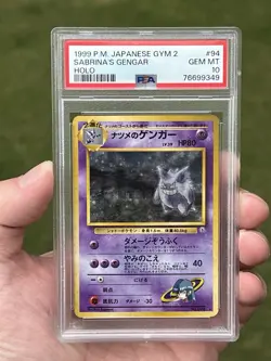 1999 POKEMON JAPANESE GYM 2 #94 SABRINA'S GENGAR HOLO PSA 10 BANNED CARD VINTAGE - Image 3