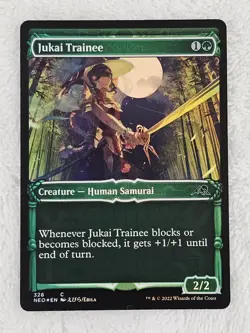 MTG Jukai Trainee (Showcase FOIL) #326 Kamigawa Neon Dynasty Magic Card NM - Image 2