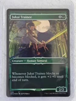 MTG Jukai Trainee (Showcase FOIL) #326 Kamigawa Neon Dynasty Magic Card NM - Image 4