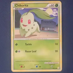 Chikorita 59/123 - Heartgold Soulsilver - Common Pokemon Card - NM - Image 1
