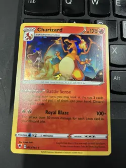 Pokemon Charizard 025/185 Deck Exclusives Cracked Ice Holo Card NM - Image 1