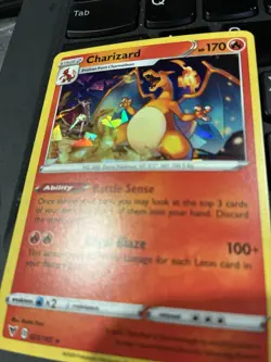 Pokemon Charizard 025/185 Deck Exclusives Cracked Ice Holo Card NM - Image 2