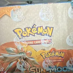 Pokemon Sun & Moon Booster Box Sealed 2017 English 1 Box 40 Cards - Image 1