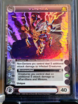 1st Edition FOIL Super Rare Vunhra 24/100 Chaotic Card 40/50/80/15/40 CCG TCG - Image 1