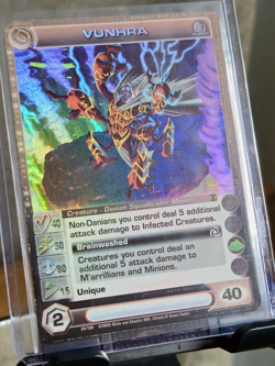 1st Edition FOIL Super Rare Vunhra 24/100 Chaotic Card 40/50/80/15/40 CCG TCG - Image 3