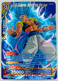 SSB Gogeta Blistering Barrage Silver Foil Dragon Ball Super Card Game | NM - Image 1