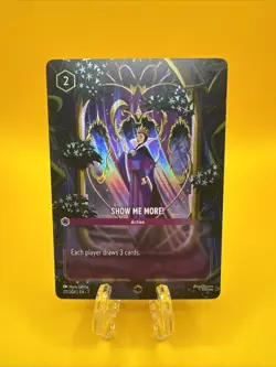 Disney Lorcana Show Me More! (Enchanted) 211/204 Archazia's Island Holo Card - Image 1