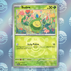 Budew Master Ball Pattern 004/131 (Prismatic Evolutions) Near NM Pokemon Card - Image 1
