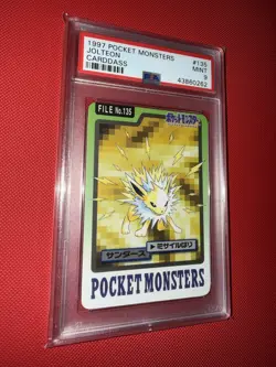 PSA 9 Jolteon 135 Carddass Mint Pokemon Card Vending 1997 Pocket Monsters - Image 2