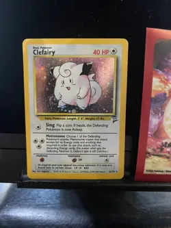 Pokemon Card Clefairy Base Set 2 6/130 Holo Unlimited Holo Rare 188💎NM💎 - Image 1