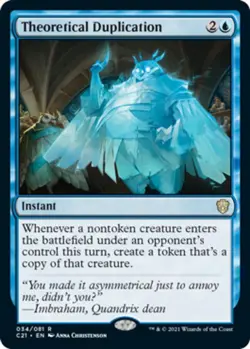 1 x Theoretical Duplication - Commander 2021 - NM-Mint - MTG - Image 1