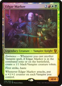 Edgar Markov *FOIL* - C17 - NM - Magic The Gathering - MTG - Image 1