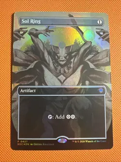 Sol Ring Borderless Foil 427 Promo - MTG Secrets of Strixhaven - Image 1