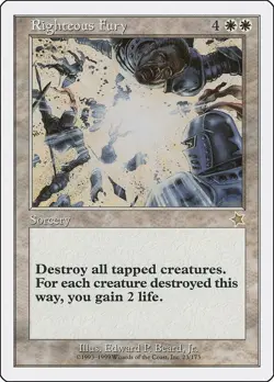 MTG Righteous Fury - 23 / English / Moderately Played - Image 1