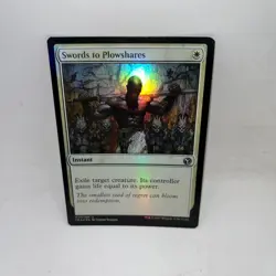 Swords to Plowshares 36 Uncommon Iconic Masters Magic: The Gathering Foil LP - Image 1