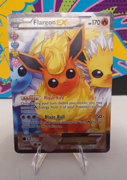 EN Pokemon Flareon EX Holo Full Art RC28/RC32 Read Description - Image 1