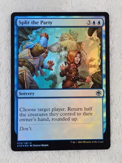 MTG Split the Party FOIL - Adventures in the Forgotten Realms # 76 U NM - Image 2