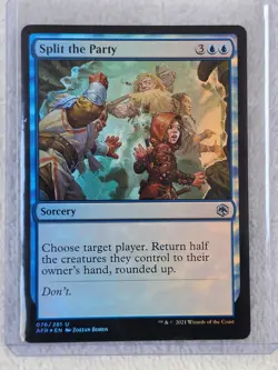 MTG Split the Party FOIL - Adventures in the Forgotten Realms # 76 U NM - Image 4