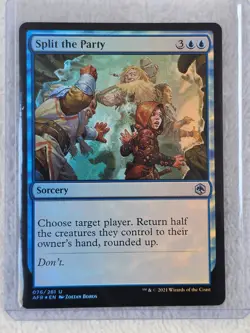 MTG Split the Party FOIL - Adventures in the Forgotten Realms # 76 U NM - Image 5
