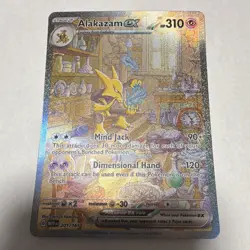 Alakazam ex 201/165 SV Scarlet & Violet 151 Full Art Holo Rare English 2023 - Image 1