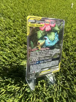 Pokemon TCG Venusaur & Snivy GX SM Black Star Promo SM229 Holo Promo - Image 3