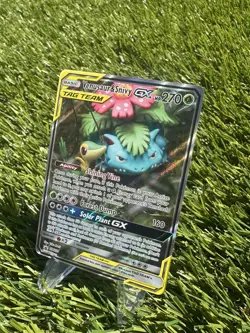 Pokemon TCG Venusaur & Snivy GX SM Black Star Promo SM229 Holo Promo - Image 5