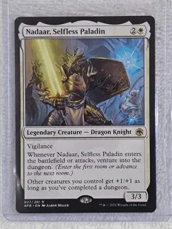 MTG Nadaar, Selfless Paladin Adventures in the Forgotten Realms #27 Rare NM - Image 4