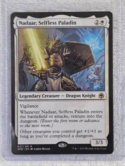 MTG Nadaar, Selfless Paladin Adventures in the Forgotten Realms #27 Rare NM - Image 5