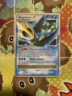 Pokemon TCG Empoleon LV.X DP Black Star Promotional DP11 Holo 1st Edition - Image 1