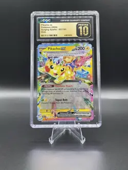 Pokemon TCG Pikachu EX Surging Sparks 57/191 PRISTINE 10 - Image 1