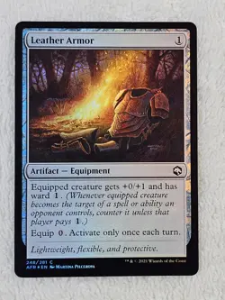 MTG Leather Armor FOIL - Adventures in the Forgotten Realms # 248 Near Mint - Image 1