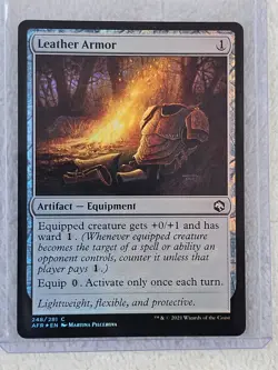 MTG Leather Armor FOIL - Adventures in the Forgotten Realms # 248 Near Mint - Image 4