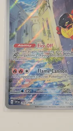 The Pokemon Company Armarouge 203/198 SV03 Obsidian Flames IR Full Art Holo EN - Image 3