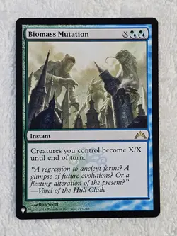 MTG Biomass Mutation #213 The List Adventures in Forgotten Realms Rare NM - Image 1